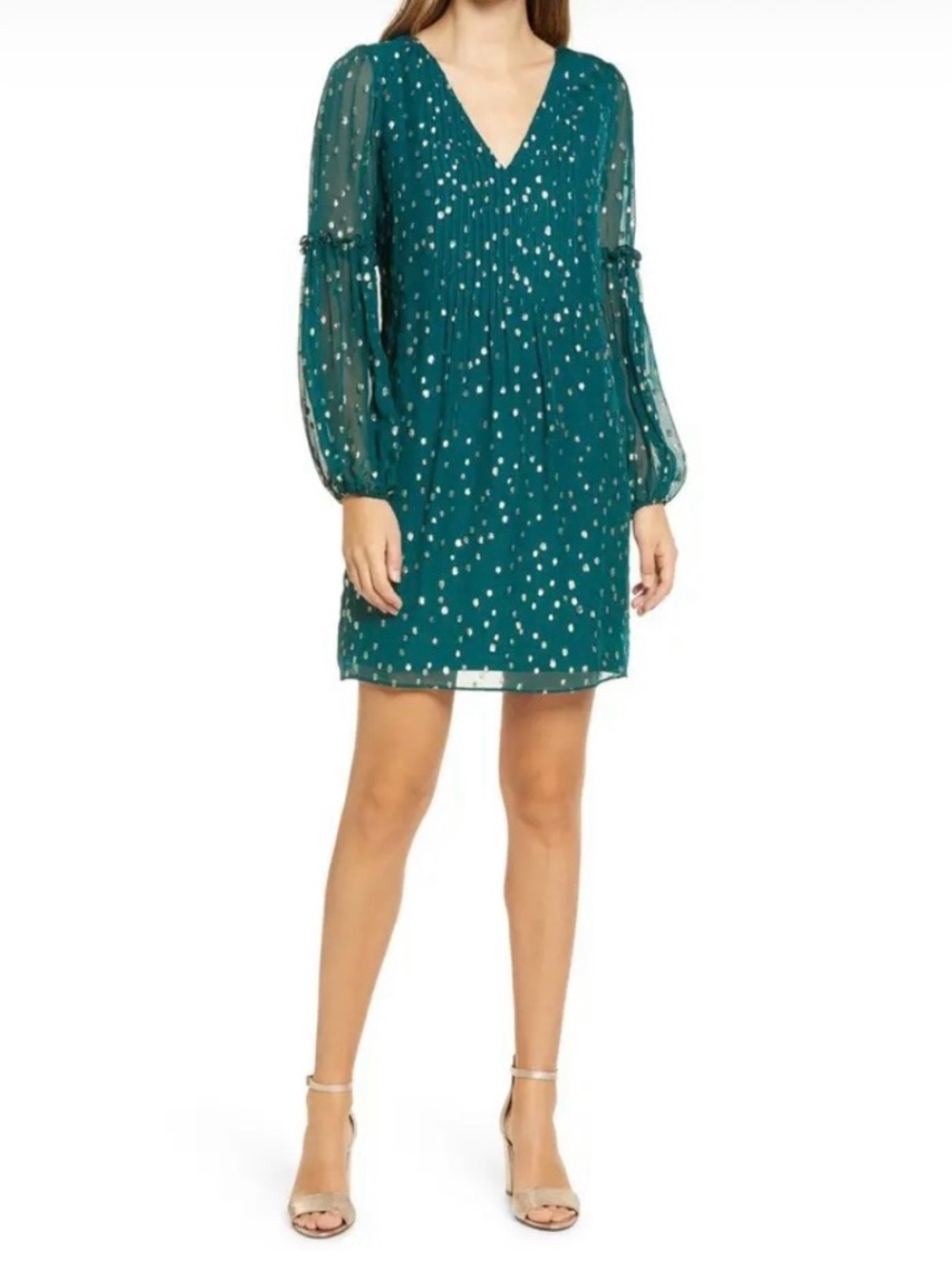 Lilly Pulitzer Teal Cleme Silk Shift Dress